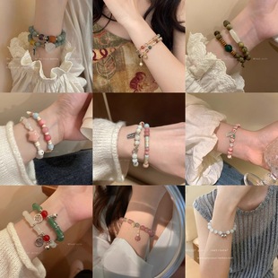 925银针珍珠锆石耳环女流苏ins轻奢小众气质高级感耳钉耳饰品批发详情9