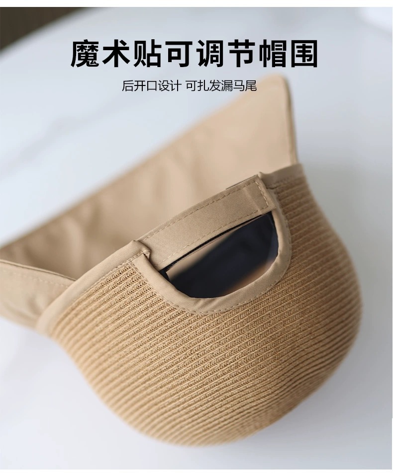 2024夏新款大帽檐遮阳草帽女士防晒鸭舌帽时尚休闲百搭显脸小凉帽详情3