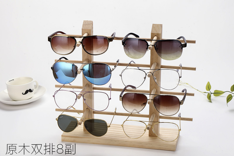 Solid wood eyeglass display stand, eyeglass store storage rack, display decoration prop, sunglasses, sunglasses stand, eyeglass rack pic 10