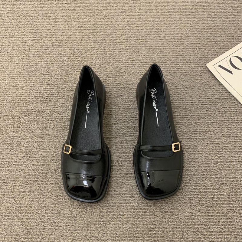 法式复古晚晚风玛丽珍方头小皮鞋女鞋子2023新款通勤百搭低跟单鞋详情14