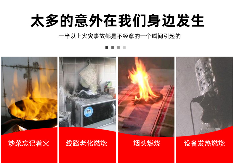 WIFI intelligent smoke detector, fire protection, wireless alarm for fire detection, smoke detector pic 3