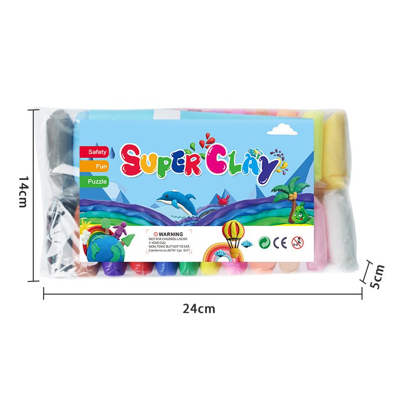 24色自封粘土英文