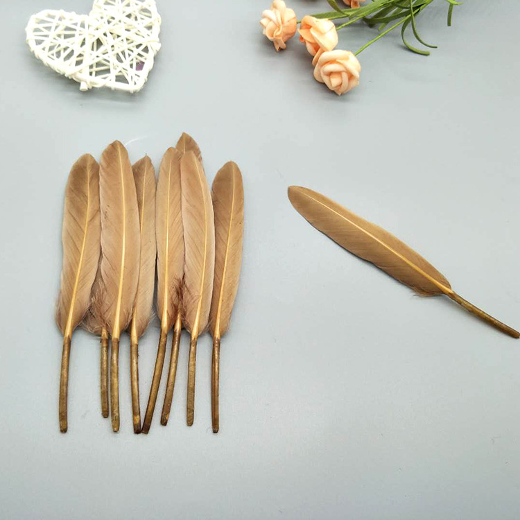 The manufacturer wholesales large quantities of goose feathers, small straight knives, colorful feathers, DIY kindergarten handcrafted materials, earrings, accessories, and goose feathers pic 35