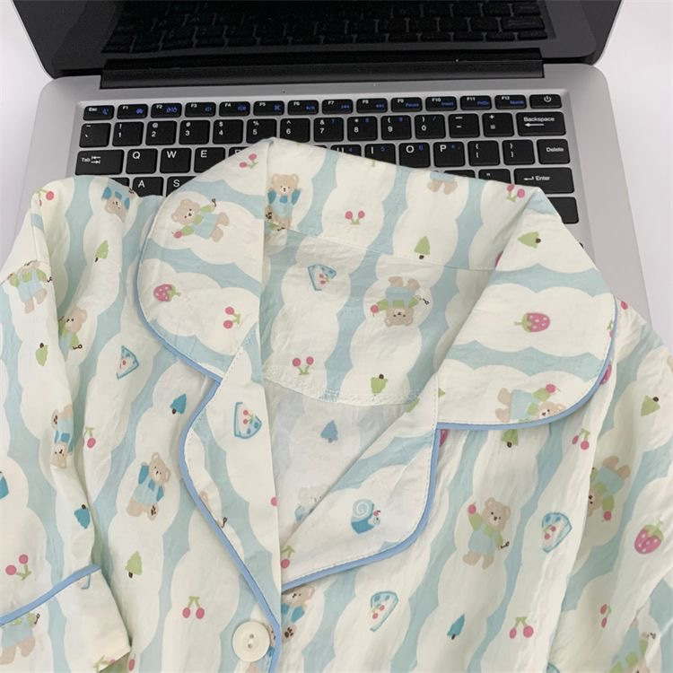 云朵棉睡衣女春秋季新款可爱卡通长袖长裤甜美宽松休闲家居服套装详情13