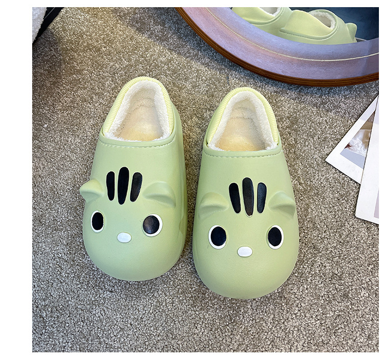 防水棉拖鞋女冬季家居室内防滑毛拖加绒拖鞋包跟厚底棉鞋男士批发详情36