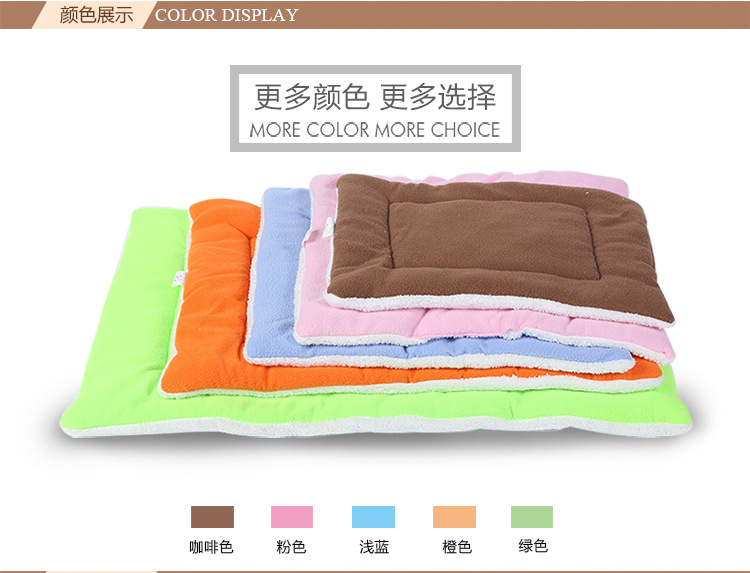 Candy-colored lambskin Kawaii pet cushions, universal winter cat cushions for cats and dogs, factory direct sales pic 3
