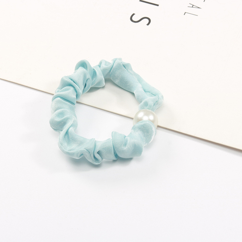 Wholesale of sweet and refreshing candy-colored small intestine hair bands, hair ties, and leather bands in Korean style pic 9