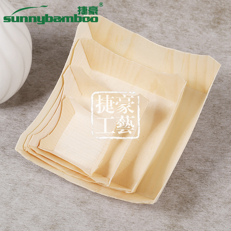 Disposable wooden containers, wooden mousse cups, sushi cups, wooden cups, cake cups, and eco-friendly tableware can be customized pic 6