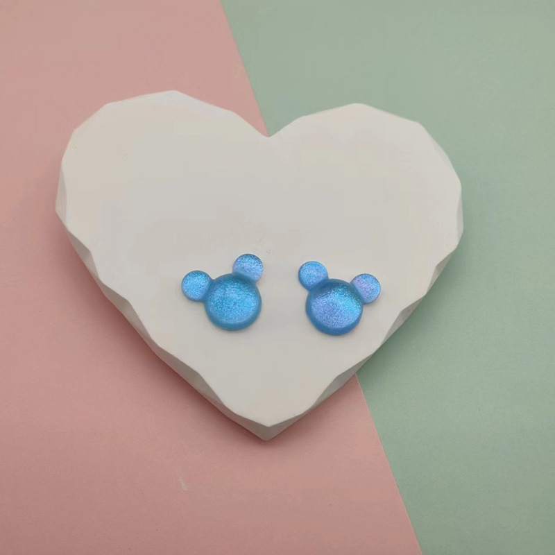 小熊款幻彩铺底树脂配件做儿童发饰DIY等详情1