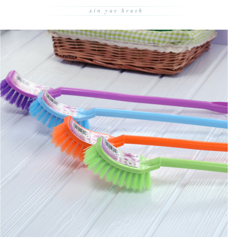 Factory direct supply of plastic long-handled cleaning brushes, no blind spots, toilet brushes, toilet brushes, household utensils wholesale pic 14