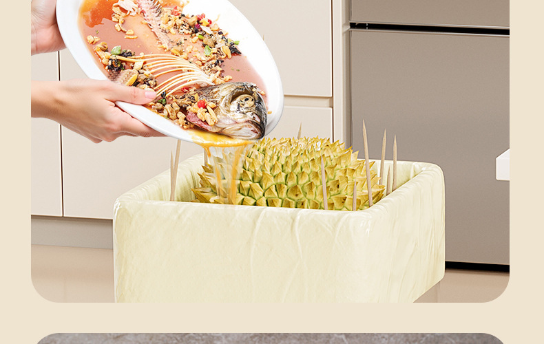 Thickened household garbage bags that are not easy to break, thick hand-held plastic bags, large black garbage bags for kitchen and bathroom pic 25