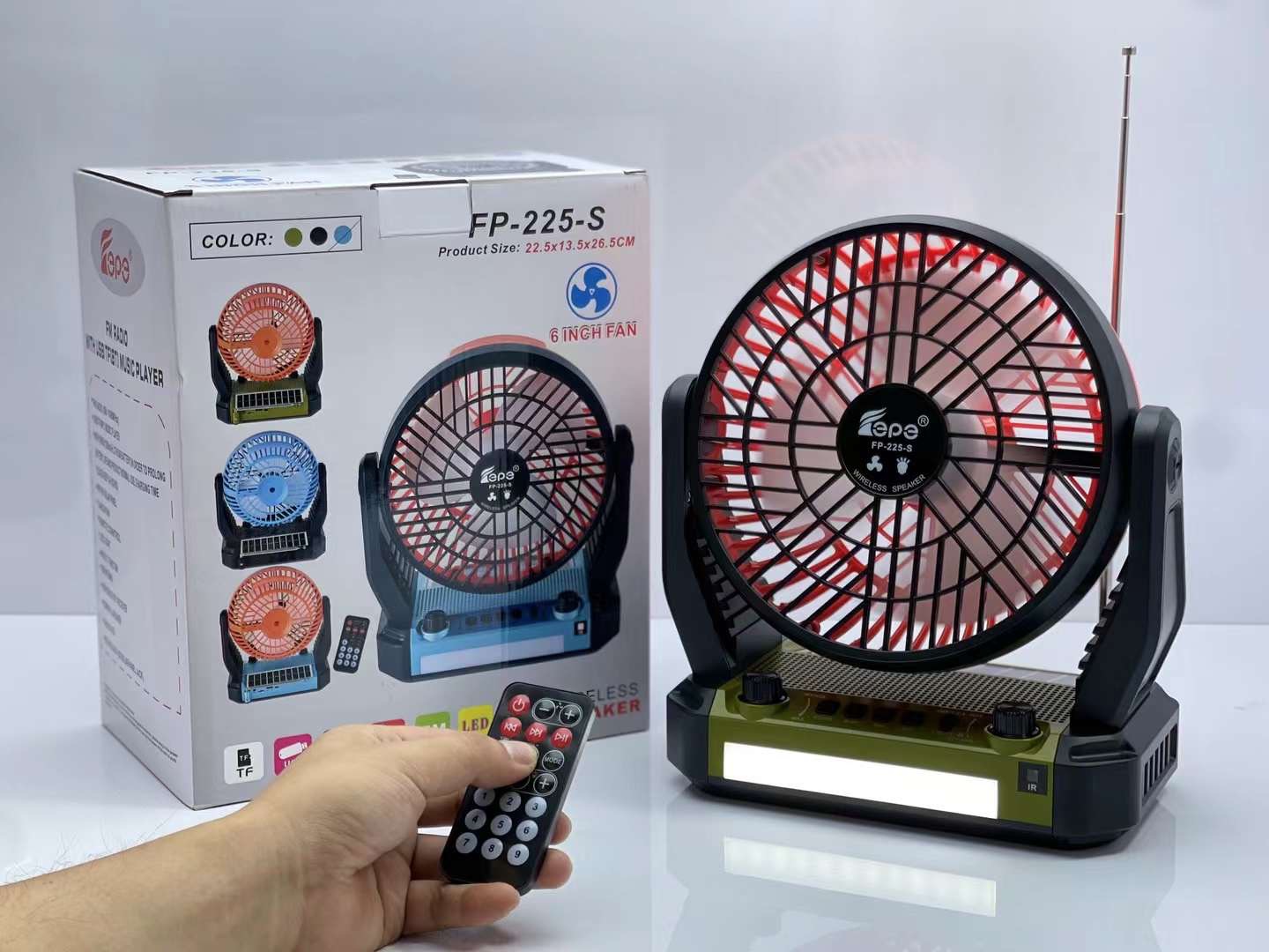 Solar fan speakers are selling well in Africa for export. Bluetooth radio and lighting large speakers and Bluetooth audio equipment pic 12