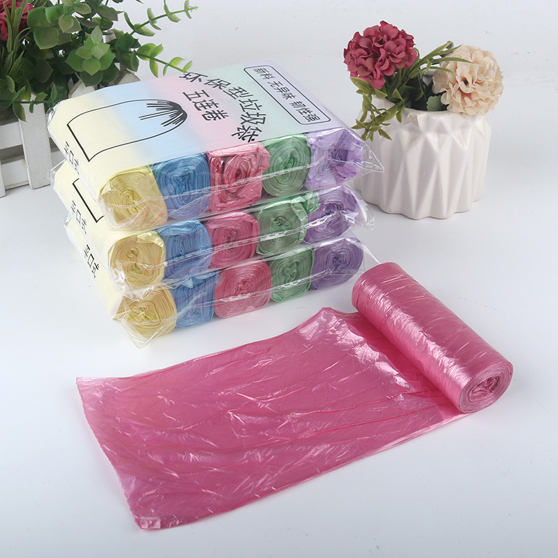 平口手提背心式垃圾袋家用批发黑色加厚大号一次性抽绳塑料袋厨房详情15