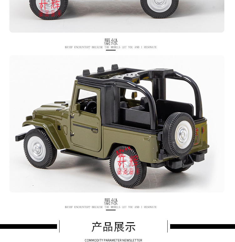 Cross border 1:32 alloy off-road FJ45 modelo de coche juguetes para niños piezas de pendulo del coche empuje modelo de coche juguetes para niños pic 9