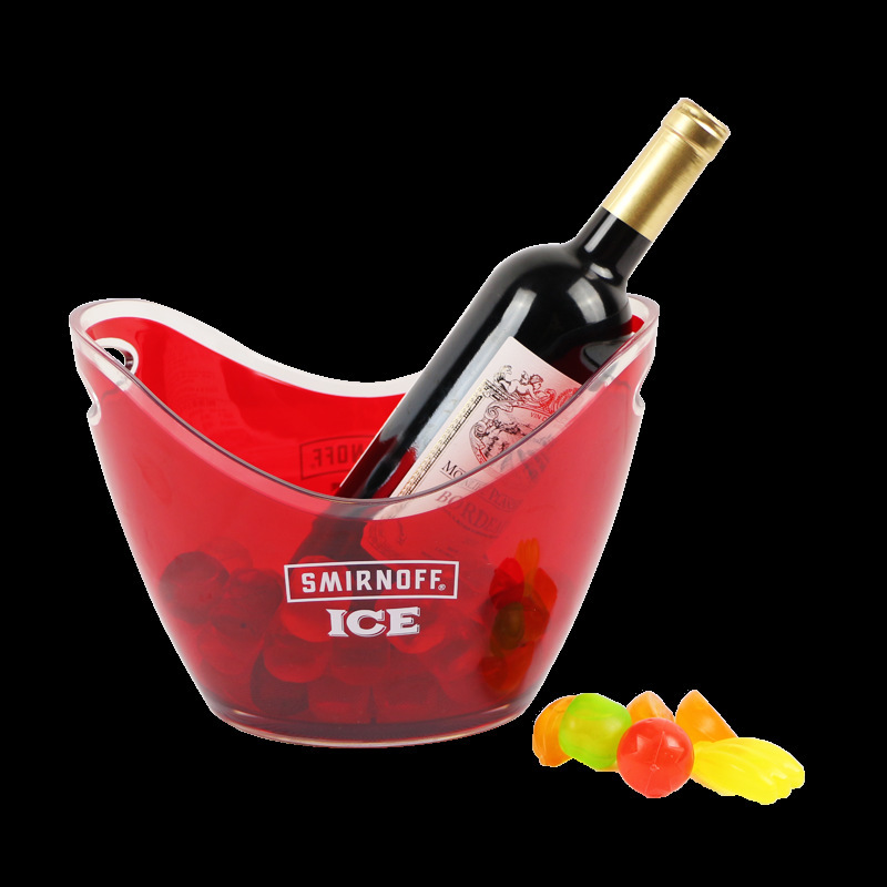 Factory processing and customization of thickened square hand-held ice cube buckets for bar use, with 1.7L small ice cube buckets in stock for foreign trade pic 26