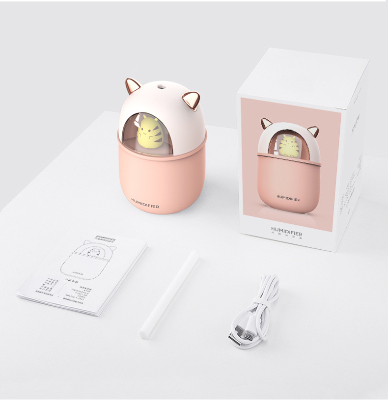 Creative usb large-capacity home silent office aromatherapy night light, air humidifier, gift alcohol wholesale pic 15