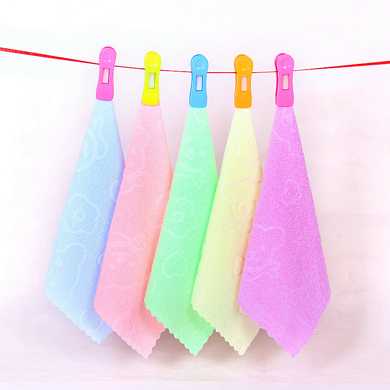 [LOVELY HOME] [hold ja] microfibra estampada pequeña toalla cuadrada tricotada borde caliente no deformable paño de niños regalo regalo fabricante paño de limpieza al por mayor paño de limpieza para niños toalla de mano pic 1