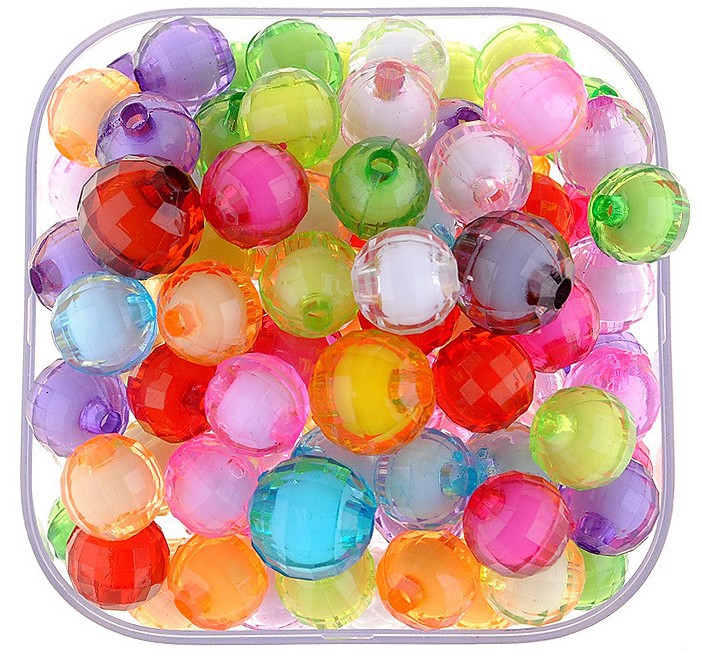 AB colored beads, middle beads, inner beads, round beads, color-coated acrylic beads, homemade necklace accessories, diy handcrafted beading materials pic 20