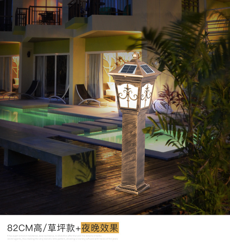 Solar lawn lights, community villa courtyard lights, garden lights, outdoor road and grassland lights, waterproof LED landscape lights pic 18