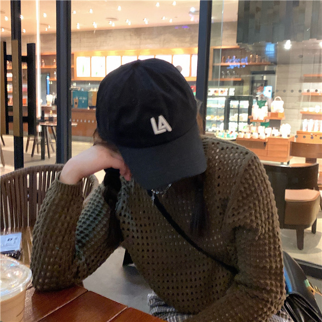 韩国软顶遮阳帽la棒球帽女可调节小标道奇队简约情侣ny鸭舌帽男潮详情5