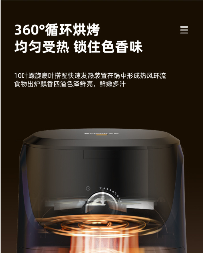 Cross-border Amazon air fryer, new best-selling household air oven, electric oven, new air fryer pic 4
