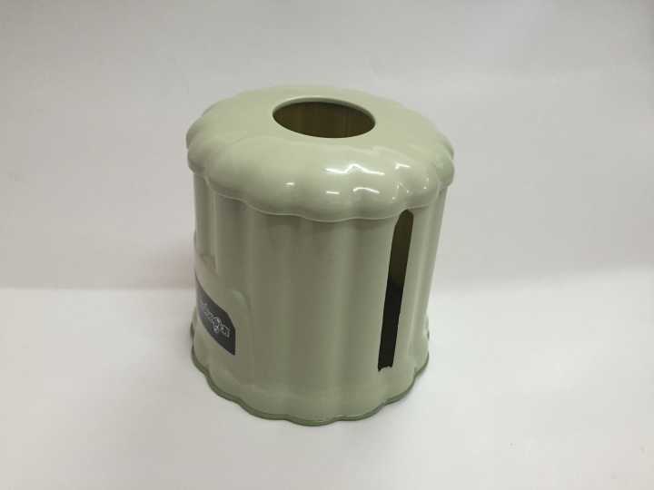 1151 Tissue box, plastic storage box, desktop paper roll, simple and elegant round dual-purpose tissue box pic 8