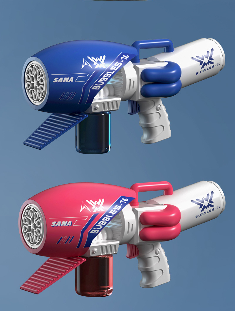 跨境爆款2023新款电动儿童全自动发光泡泡发射器加特林泡泡机玩具批发详情11