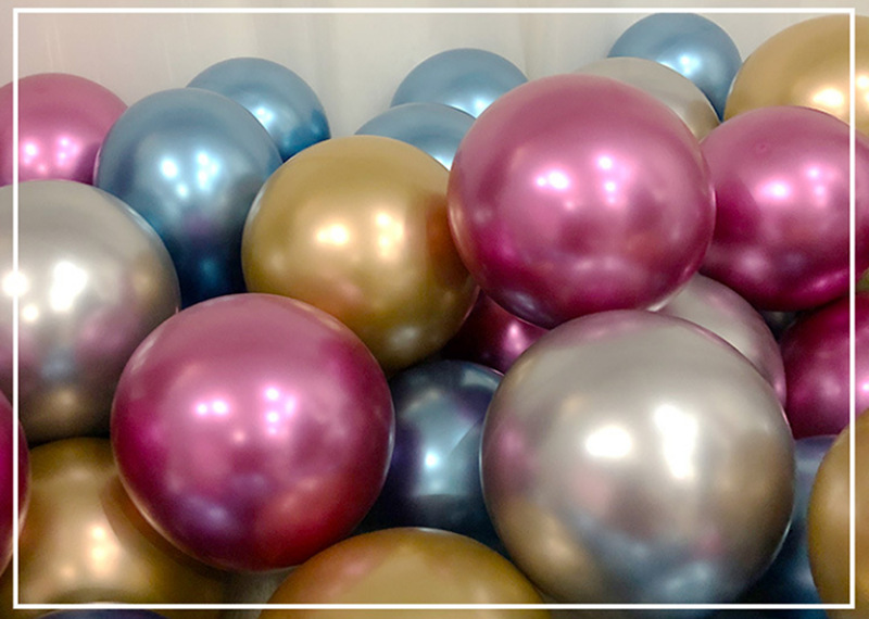 10寸12寸金属气球乳胶加厚婚房装饰生日节日派对布置开业婚庆用品详情9