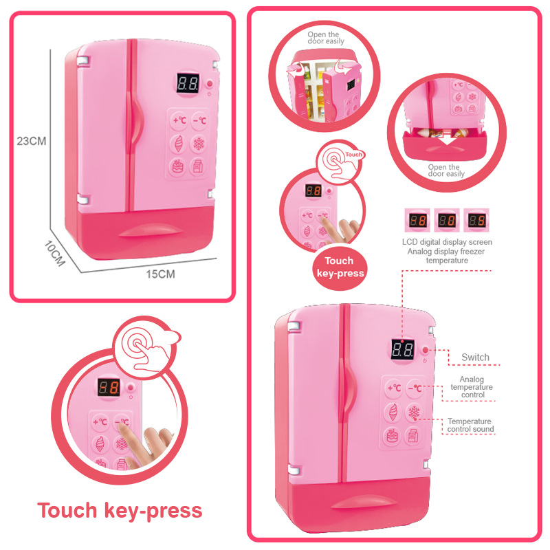 跨境儿童家电冰箱亲子创意仿真男女孩灯光音乐多功能套装玩具详情5