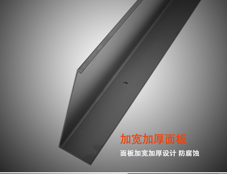 Black bathroom rectangular storage rack, mirror front stand, space aluminum matte bathroom storage rack, 30/40/50/60cm pic 18