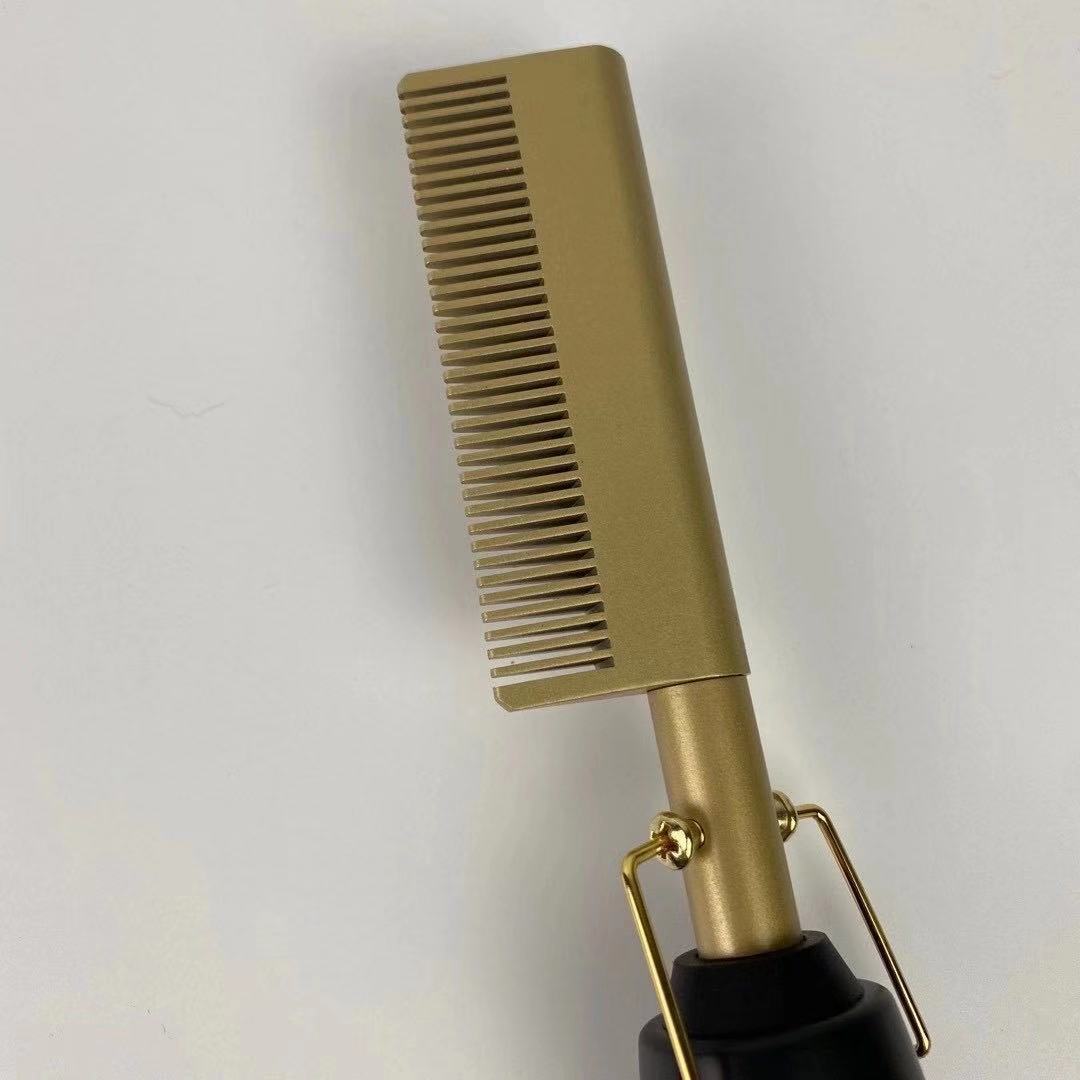 Electric curling hair comb, personal curling iron, dry and wet dual-purpose copper comb, multi-purpose electric hair straightening comb pic 5