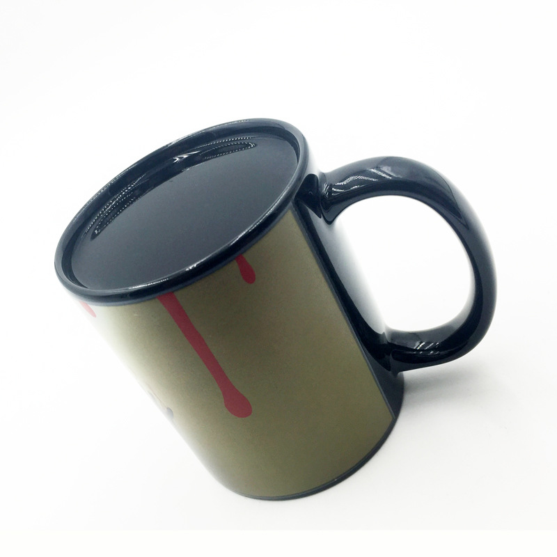 Creative street stall supplies: Walking Dead color-changing cups, terrifying zombie color-changing cups, magical temperature-sensing ceramic cups pic 4