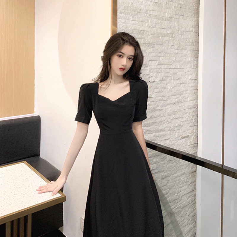 茶歇法式小众收腰炸街设计感轻奢名媛气质小香风连衣裙女春夏代发详情1