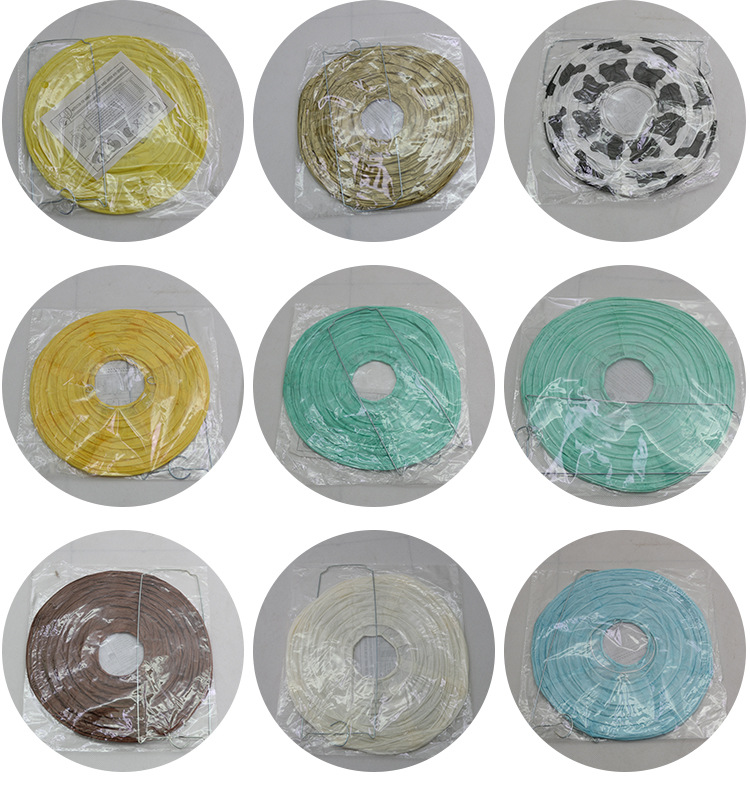 厂家批发白色纸灯笼春节国庆手工diy圆形灯笼婚庆装饰品节庆用品详情9