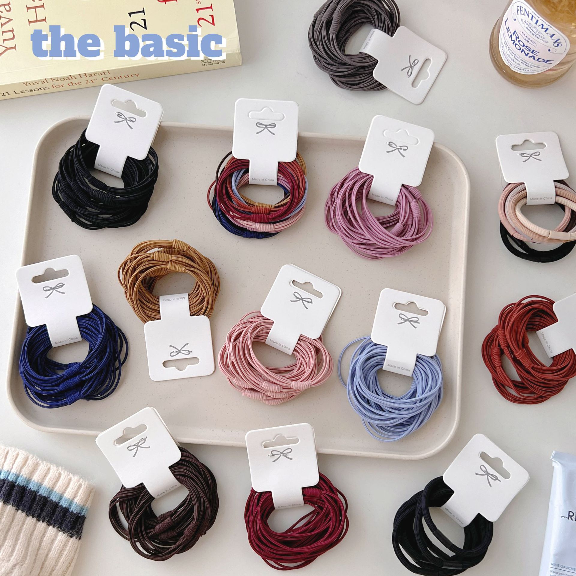 Korean version hair tie, popular online, high-elasticity adult hair tie, multi-strand hair band, basic, versatile, simple hair accessory, leather band pic 39