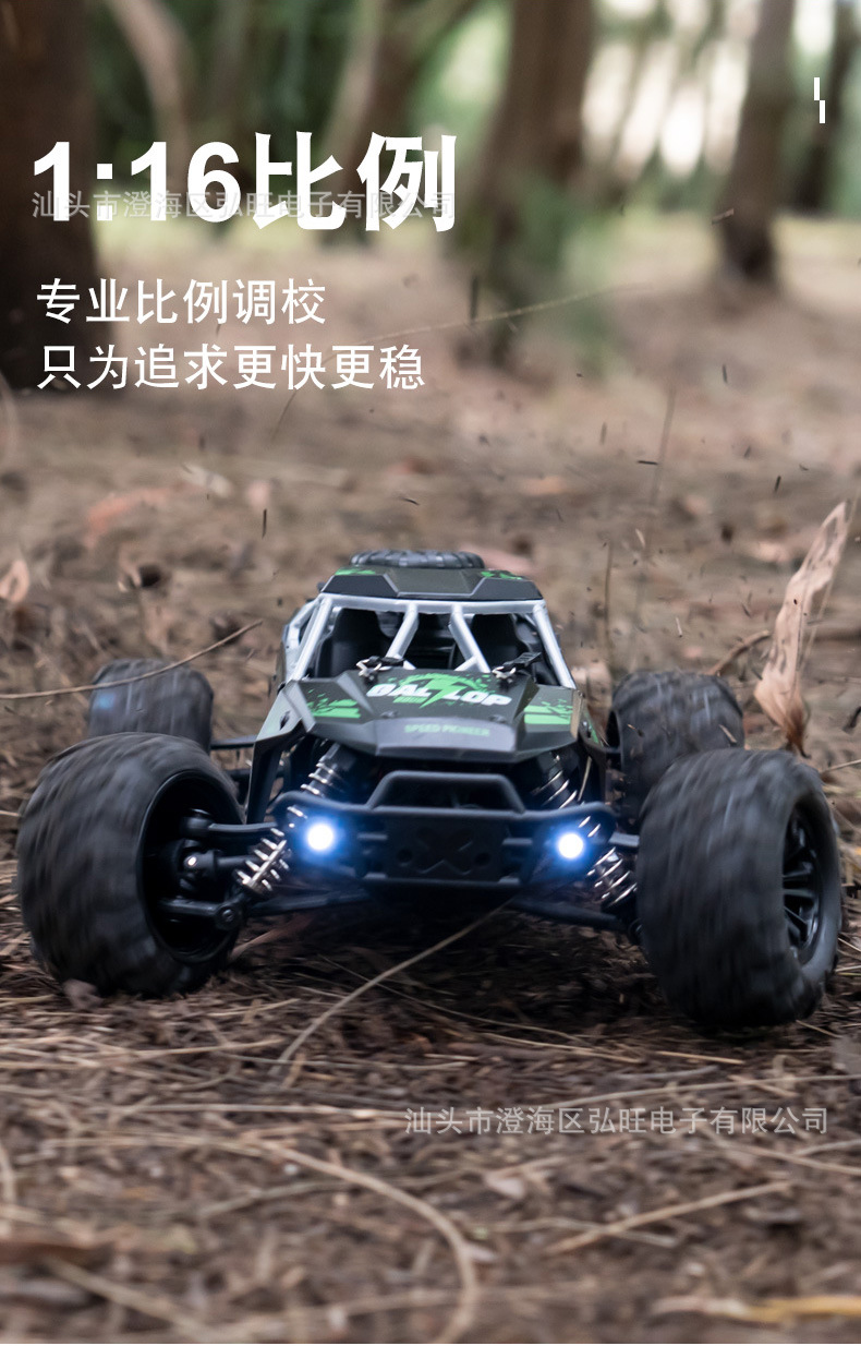 跨境1：16遥控高速车 越野车四驱大脚攀爬车男孩玩具遥控车RC批发详情6