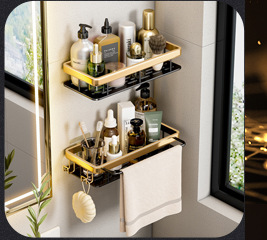 卫生间置物架吸盘式厕所洗手间洗漱台壁挂墙上厨房浴室收纳免打孔详情5