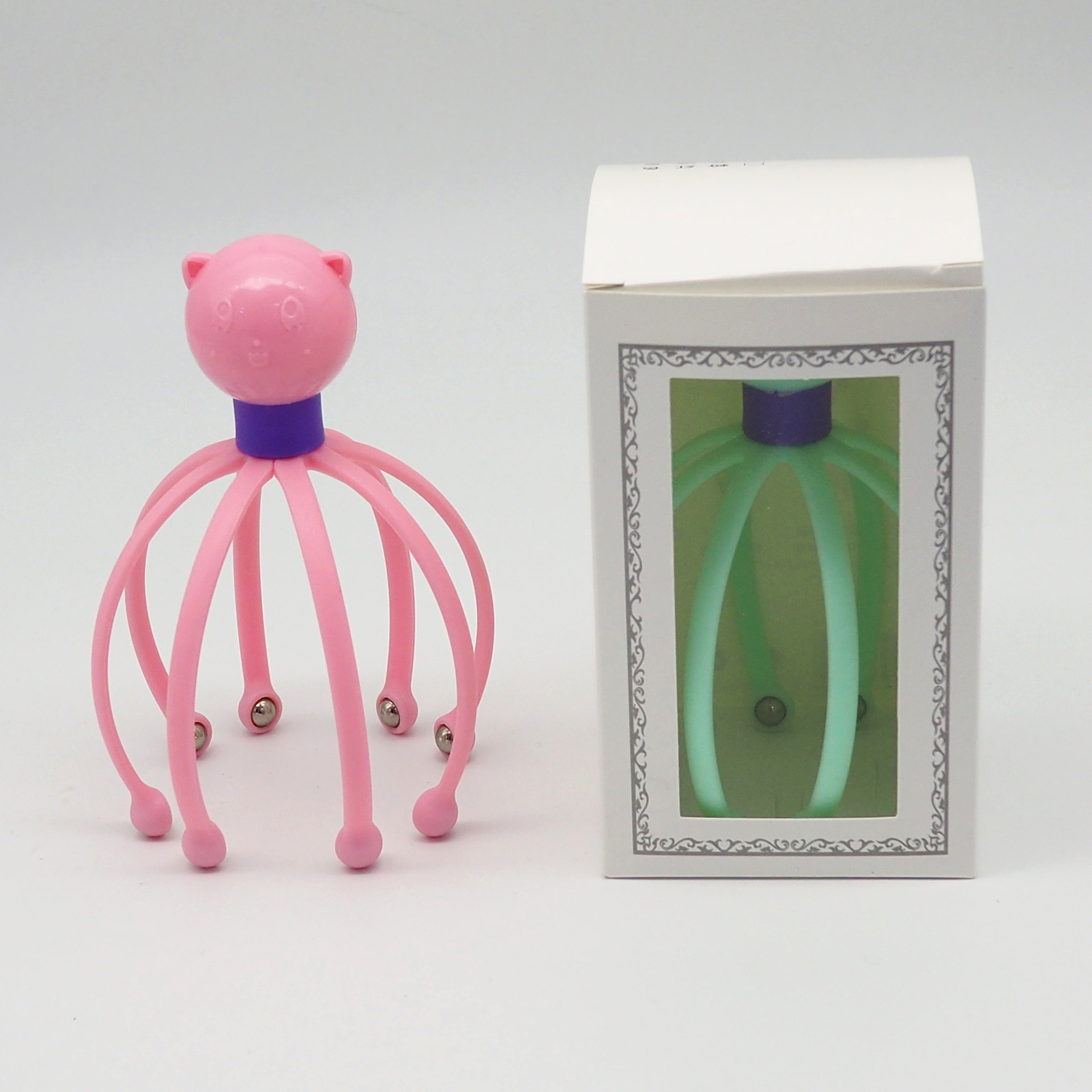 Head massager, eight-claw ball scalp massage, claw head relaxation wonder, steel ball head massage wholesale pic 4