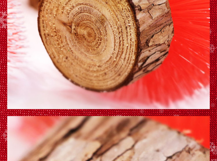 Red snow-added mini Christmas pine needle tree Christmas decoration with a simulated wooden base Christmas tree window display is in full bloom pic 44
