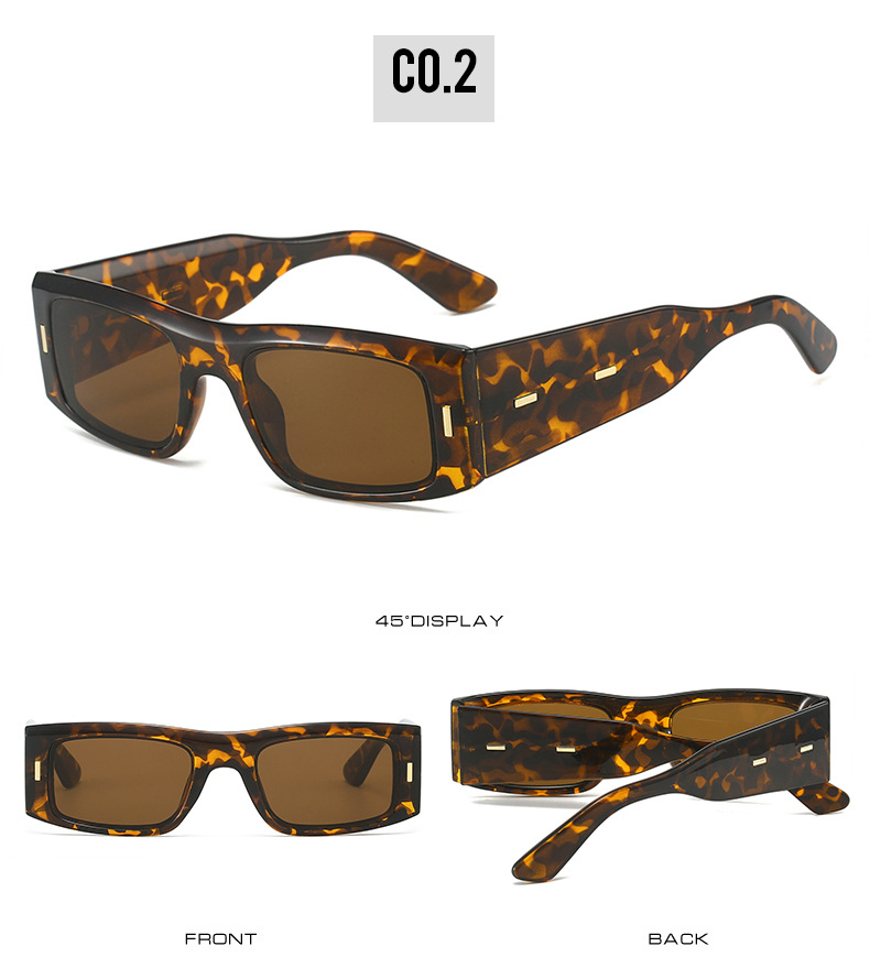 New square-framed sunglasses, European and American fashion square ins style, unisex personalized sunglasses, cross-border eyewear wholesale pic 8