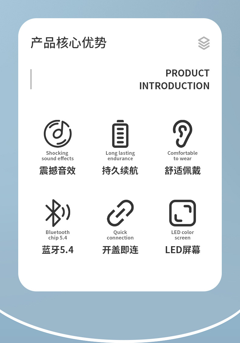 24年跨境新款G4彩屏蓝牙耳机超长续航入耳式ENC降噪耳机支持打标详情2
