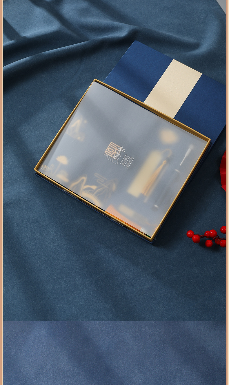 Customized business office notebook gift box set of national trend notebooks, cultural and creative national style meeting record book and planner book pic 5