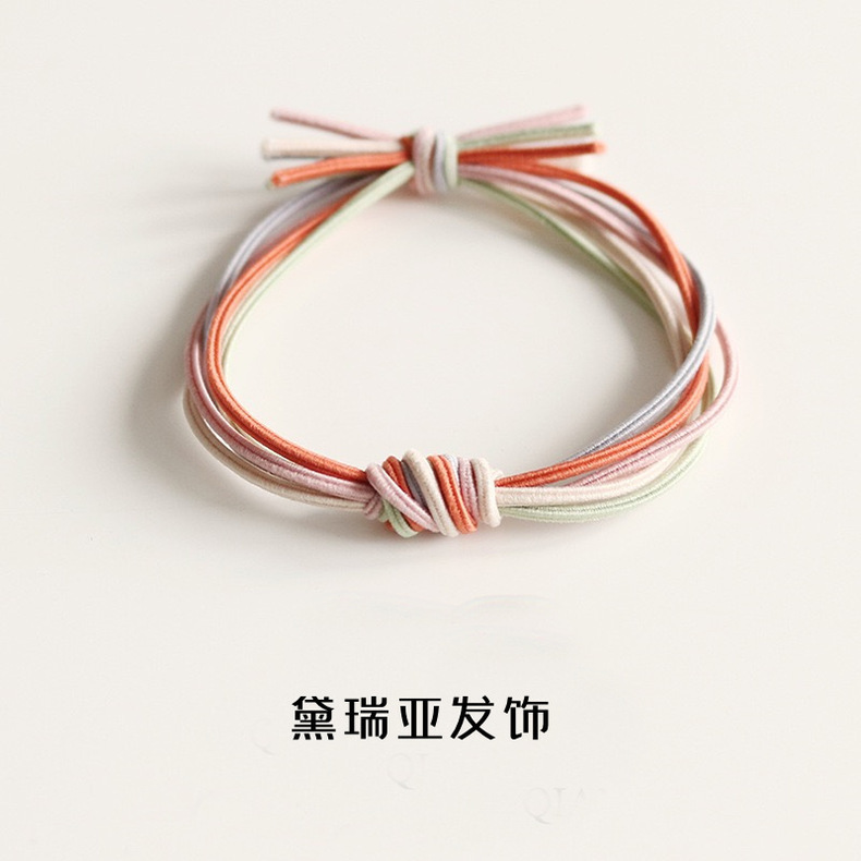 Basic hand-tied hair bands, hair ties, headwear, fairy forest style super fairy headwear, female Internet celebrity Instagram simple leather band pic 13