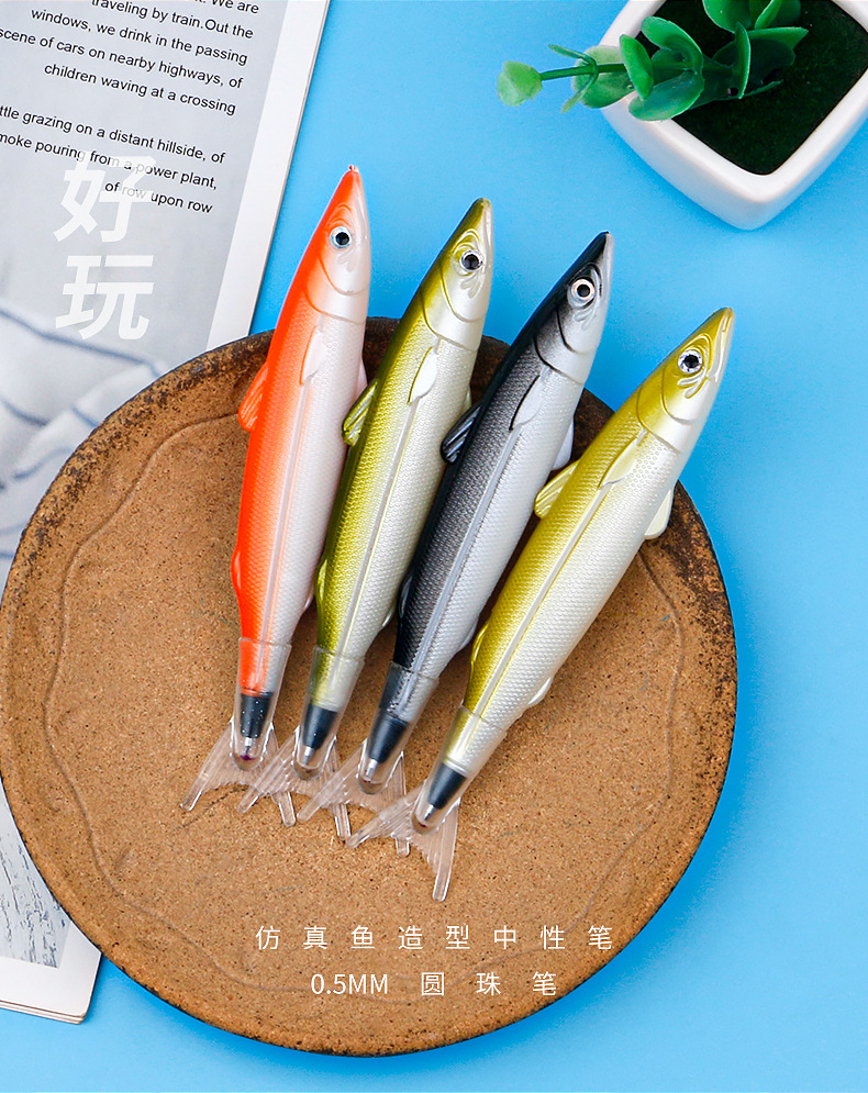 儿童礼品仿真鱼咸鱼圆珠笔可爱卡通解压批发原子笔 新奇学生创意详情6