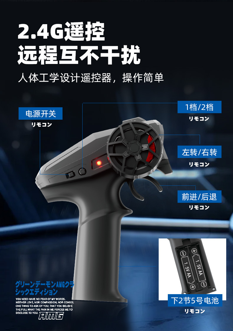 跨境RC高速遥控车灯光漂移四驱竞速赛车911充电模型儿童玩具外贸详情11