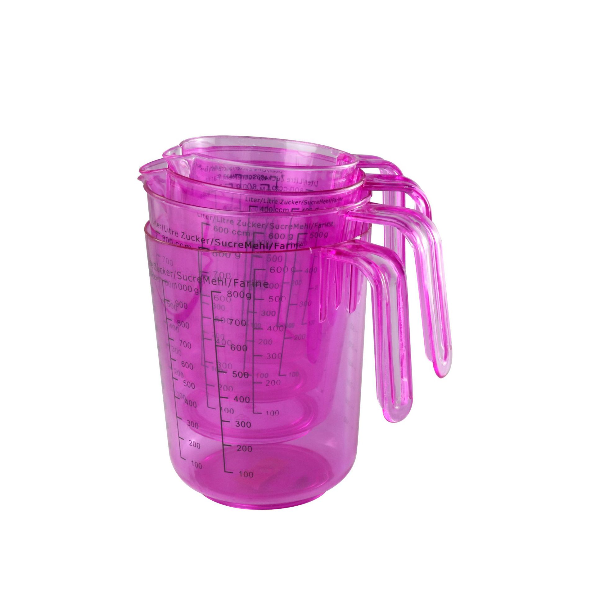Plastic measuring cup with scale, measuring bucket with lid, food-grade large-capacity measuring cup, beaker for baking and milk tea shops pic 1