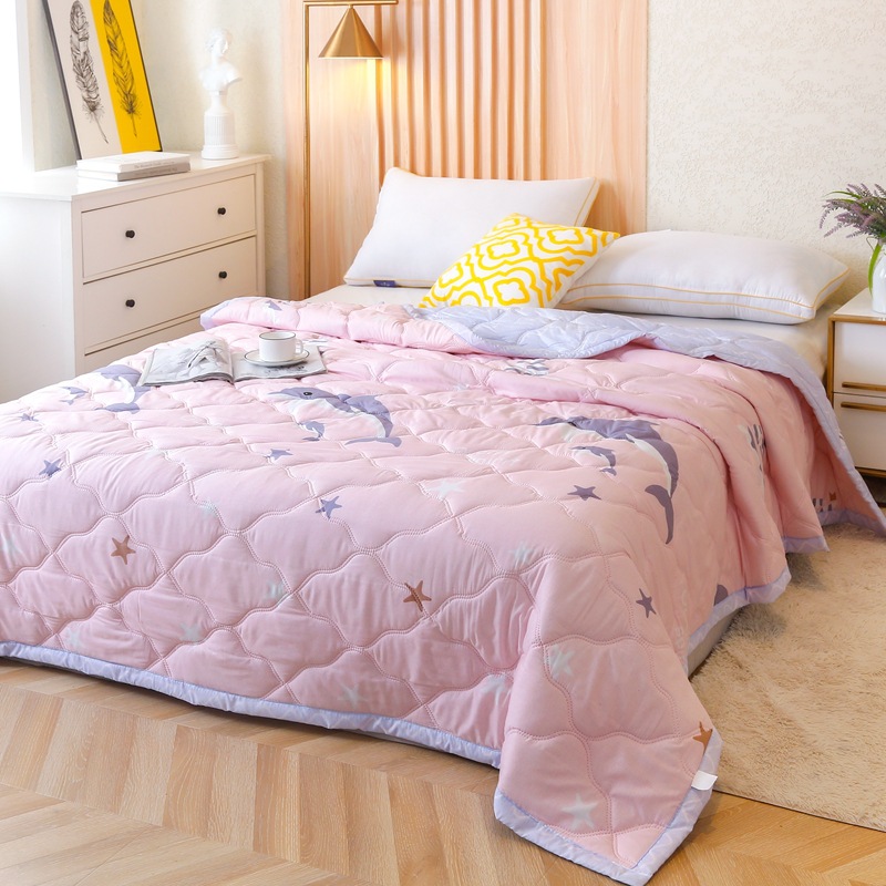 夏季水洗棉夏凉被床上用品水洗空调夏被单双人被芯学生宿舍薄被子详情24