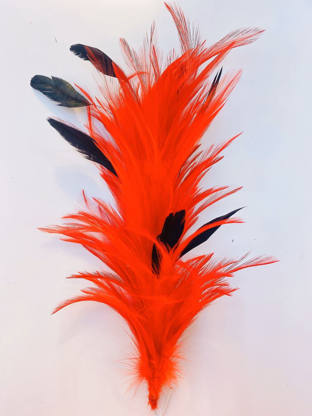 Factory clearance sale of feather wire flower diy clothing, props, hats, accessories, 30cm colorful feather corsages pic 16