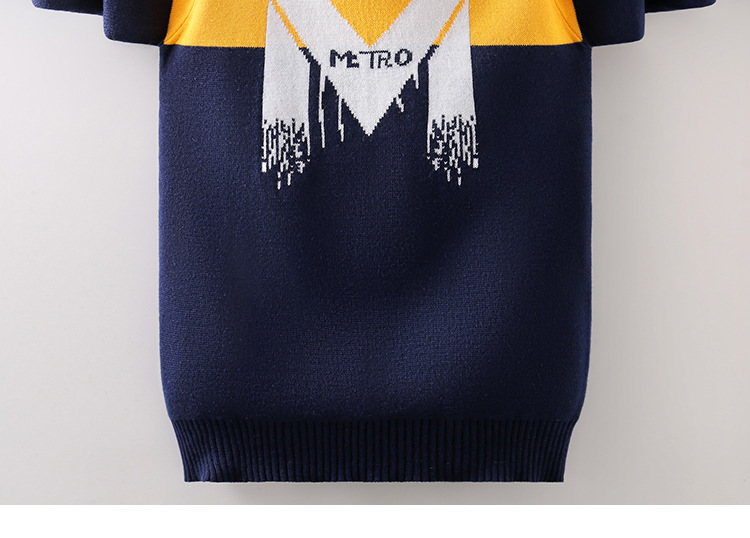 男童毛衣2023年新款洋气春秋男孩儿童针织套头加绒加厚中大童秋冬详情19