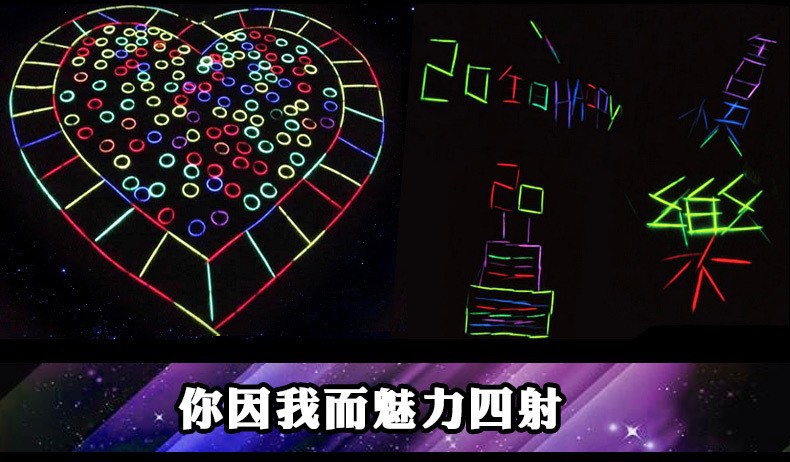 荧光棒发光手环演唱会应援棒地推扫码小礼品夜市摆摊玩具地摊批货详情10
